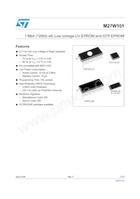 M27W101-80N6TR Datenblatt Cover