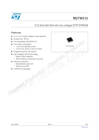 M27W512-100K6TR Datasheet Copertura