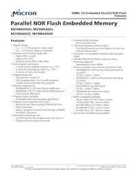 M29W640GB70ZF3F TR數據表 封面