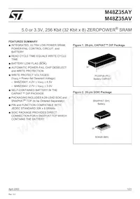 M48Z35AV-10MH6F Datasheet Copertura