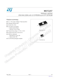 M87C257-90C1 Datenblatt Cover