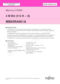 MB85R4001ANC-GE1 Datenblatt Cover