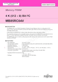 MB85RC04VPNF-G-JNERE1 Datasheet Copertura