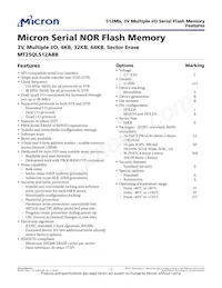 MT25QL512ABB8ESFE01-2SIT Datasheet Cover