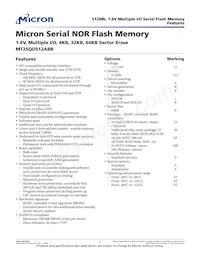 MT25QU512ABB8ESF-0SIT Datasheet Cover