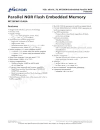 MT28EW01GABA1HPC-1SIT Datasheet Copertura