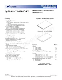 MT28F640J3RP-115 MET TR Datenblatt Cover