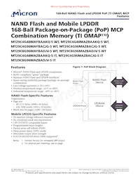 MT29C8G96MAZBADJV-5 WT Datasheet Copertura