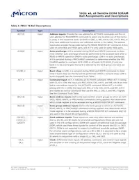 MT40A4G4FSE-083E:A TR數據表 頁面 5