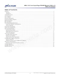 MT45V256KW16PEGA-70 WT TR Datasheet Pagina 2