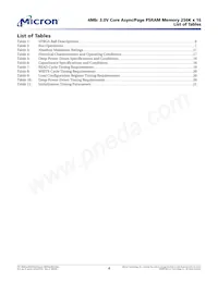 MT45V256KW16PEGA-70 WT TR Datasheet Pagina 4