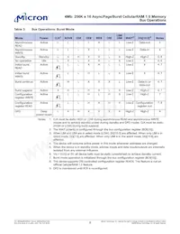 MT45W256KW16BEGB-708 WT TR Datasheet Pagina 8