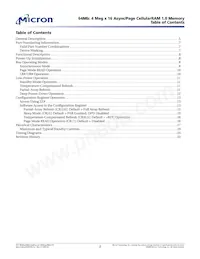 MT45W4MW16PFA-85 WT TR Datasheet Pagina 2