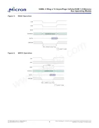 MT45W4MW16PFA-85 WT TR數據表 頁面 9