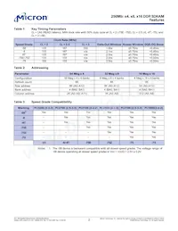 MT46V16M16P-5B:K TR Datasheet Page 2