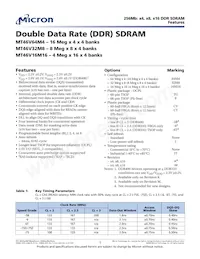 MT46V16M16TG-5B IT:M Datasheet Copertura