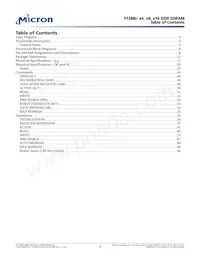 MT46V64M8CV-5B:J Datasheet Pagina 3