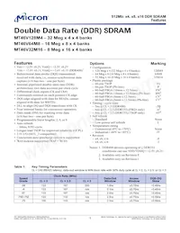 MT46V64M8P-5B L IT:F Datenblatt Cover