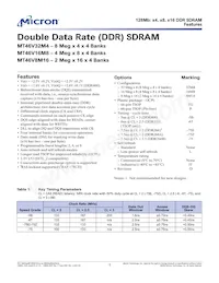 MT46V8M16P-5B:D TR數據表 封面