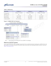 MT47H16M16BG-3 IT:B TR數據表 頁面 2