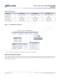MT47R64M16HR-25E:H數據表 頁面 2