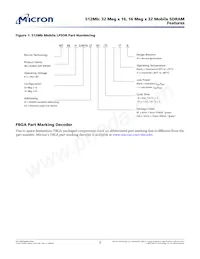 MT48H32M16LFBF-6:B TR Datasheet Page 2