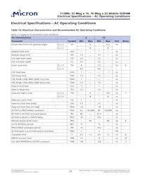 MT48H32M16LFBF-6:B TR Datasheet Page 20