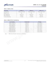 MT48LC8M8A2P-7E:J Datasheet Page 2