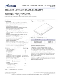 MT49H16M16FM-5 TR Datenblatt Cover