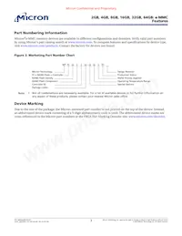 MTFC8GLDEA-1M WT TR Datasheet Pagina 3