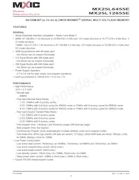 MX25L12855EMI-10G Datenblatt Seite 5