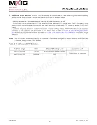 MX25L3255EXDI-10G Datasheet Page 11