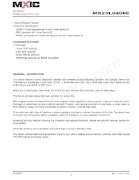 MX25L6406EMBI-12G Datasheet Pagina 6