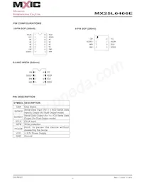 MX25L6406EMBI-12G數據表 頁面 7