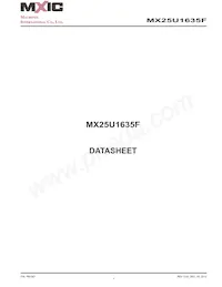 MX25U1635FM2I-10G Datasheet Cover