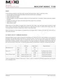 MX29F400CTTC-90G Datasheet Pagina 11