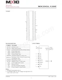 MX29GL128ELT2I-90G Datenblatt Seite 4