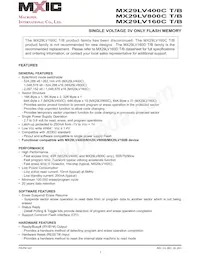 MX29LV800CTMI-55Q Datasheet Page 2