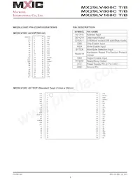 MX29LV800CTMI-55Q Datasheet Pagina 9