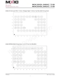 MX29SL800CBXEC-90G Datasheet Pagina 3