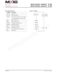 MX29SL800CBXEC-90G數據表 頁面 4