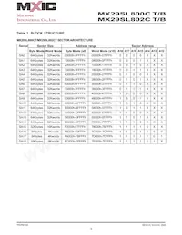 MX29SL800CBXEC-90G Datasheet Pagina 6