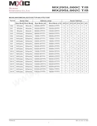 MX29SL800CBXEC-90G Datenblatt Seite 7