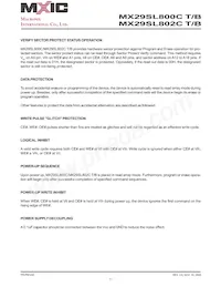 MX29SL800CBXEC-90G Datasheet Pagina 11