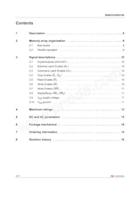 NAND32GW3F4AN6E Datasheet Pagina 2