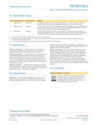 PCF85116-3P/01 Datasheet Pagina 20