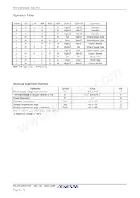 R1LV0816ABG-7SI#S0 Datenblatt Seite 5