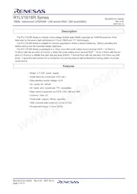 R1LV1616RSD-7SI#S0 Datasheet Copertura