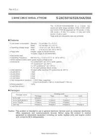 S-24CS08AFT-TB-1G Datasheet Copertura