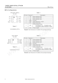 S-24CS64A0I-J8T1G Datasheet Page 2